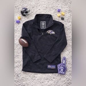 NFL Baltimore Ravens Quarter Zip Pullover – Kids Size 8